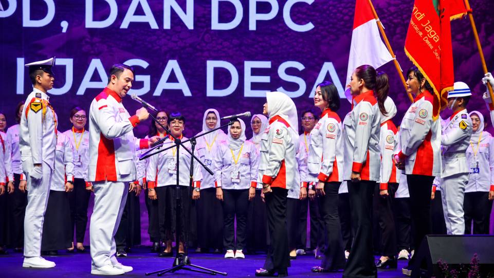 Hashim Djojohadikusumo dan Adhitya Yusma tegaskan komitmen ABPEDNAS perkuat kepemimpinan perempuan di desa. 